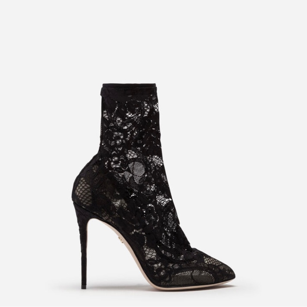 Dolce & Gabbana lace socks shoes